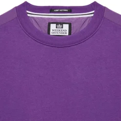 Weekend Offender F Bomb Crewneck Sweatshirt in Purple
