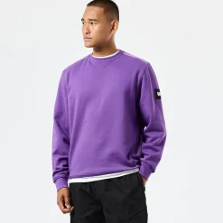 Weekend Offender F Bomb Crewneck Sweatshirt in Purple