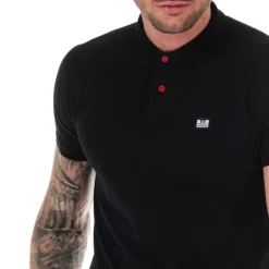 Weekend Offender Mens Barnum Polo Shirt in Black