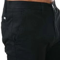 Weekend Offender Mens Dillenger Cotton Twill Chino Shorts in Black