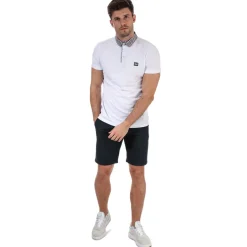 Weekend Offender Mens Dillenger Cotton Twill Chino Shorts in Navy