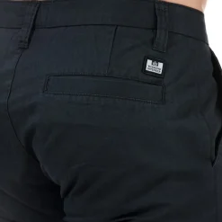 Weekend Offender Mens Dillenger Cotton Twill Chino Shorts in Navy