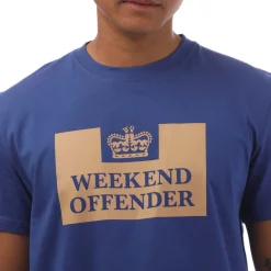 Weekend Offender Mens McMoney T-Shirt in Royal Blue