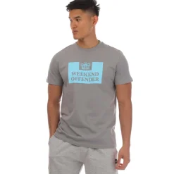 Weekend Offender Mens McMoney T-Shirt in Grey