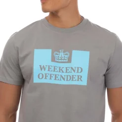 Weekend Offender Mens McMoney T-Shirt in Grey