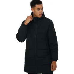 Weekend Offender Mens Saskatoon Long Jacket in Navy