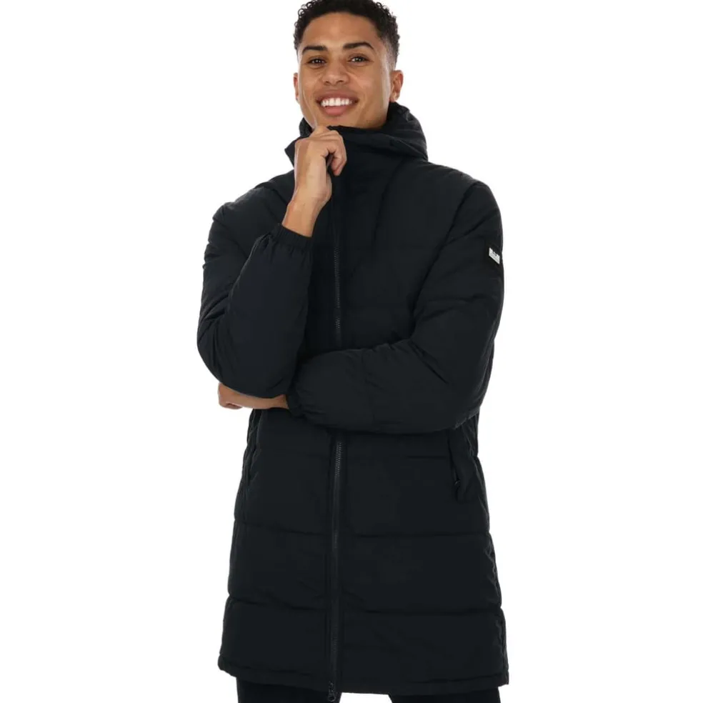 Weekend Offender Mens Saskatoon Long Jacket in Navy