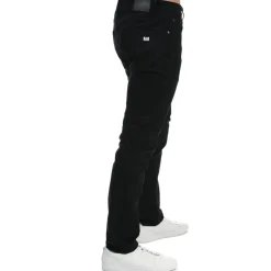 Weekend Offender Mens Tapered Fit Jeans in Black