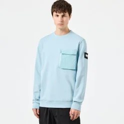 Weekend Offender Neve Crewneck Sweatshirt in Light Blue