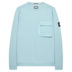 Weekend Offender Neve Crewneck Sweatshirt in Light Blue