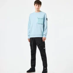 Weekend Offender Neve Crewneck Sweatshirt in Light Blue