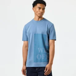 Weekend Offender Ryan Large Tonal Prison T-Shirt in Blue