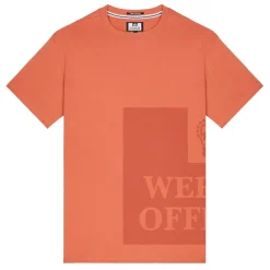 Weekend Offender Ryan Large Tonal Prison T-Shirt in Orange