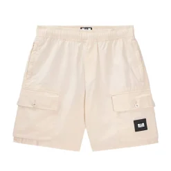 Weekend Offender Scopello Sharp Cargo Shorts in Cream