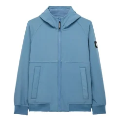 Weekend Offender Sulta Softshell Bomber Jacket in Blue