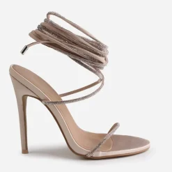 Wheres That From Lace Up Heel in Gold