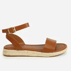 Wheres That From Raffia Sndl in Brown