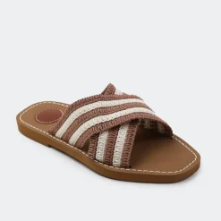 Wheres That From Woven Sandal in Brown