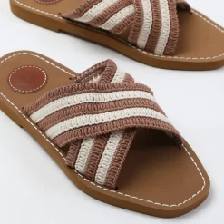 Wheres That From Woven Sandal in Brown