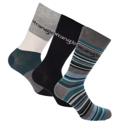 Wrangler 3 Pack of Socks in Grey