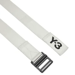 Y-3 Classic Logo Belt in Cream