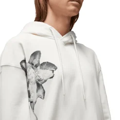 Y-3 Graphic French Terry Hoodie in Off White