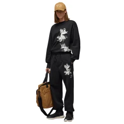 Y-3 Graphic French Terry Joggers in Black