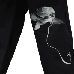 Y-3 Graphic French Terry Joggers in Black