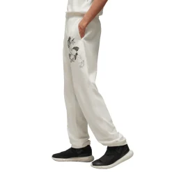 Y-3 Graphic French Terry Joggers in Off White