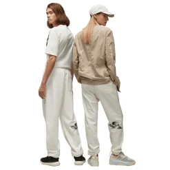 Y-3 Graphic French Terry Joggers in Off White