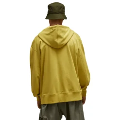 Y-3 Organic Cotton Terry Zip Hoodie in Yellow