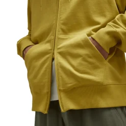 Y-3 Organic Cotton Terry Zip Hoodie in Yellow
