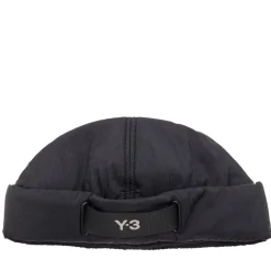 Y-3 Webbing Padded Beanie in Black