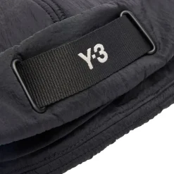 Y-3 Webbing Padded Beanie in Black